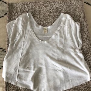 Free people white v neck